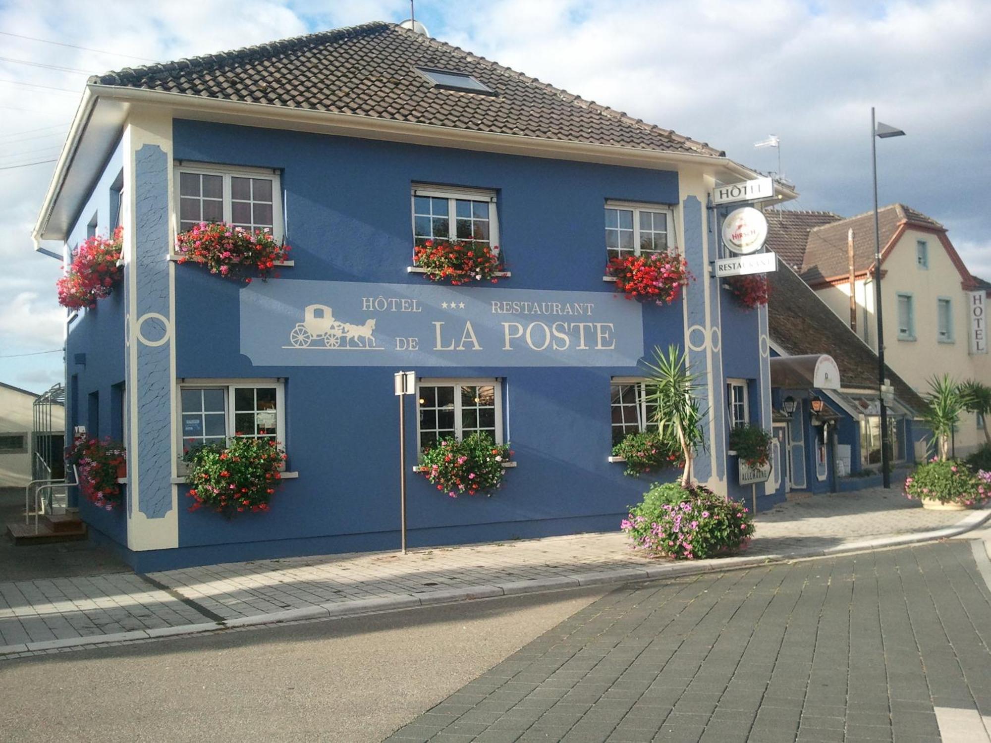 Hotel Restaurant De La Poste Mulhouse Ottmarsheim Bantzenheim Esterno foto