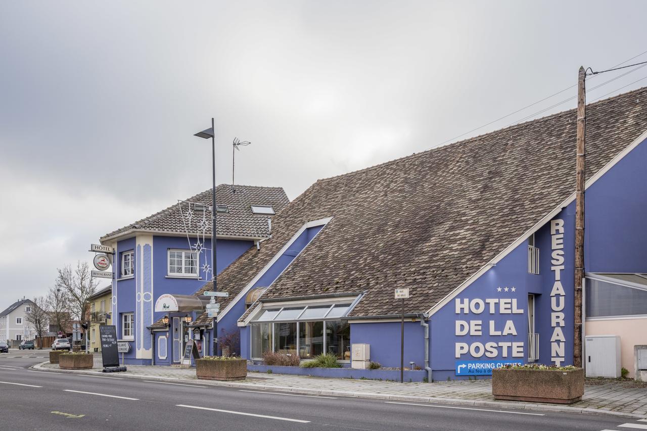 Hotel Restaurant De La Poste Mulhouse Ottmarsheim Bantzenheim Esterno foto